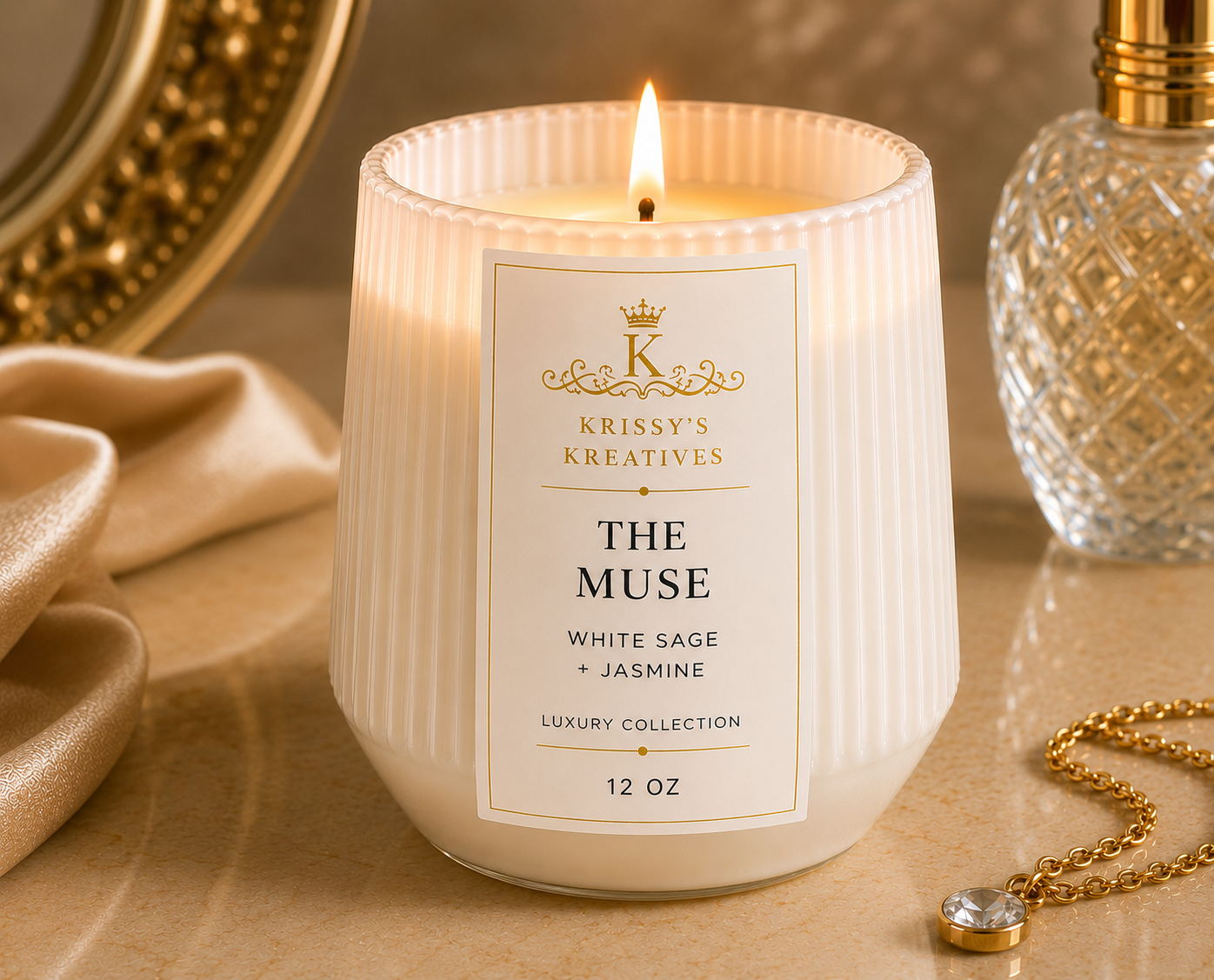 THE MUSE 12 oz Soy Wax Candle- Lux Collection