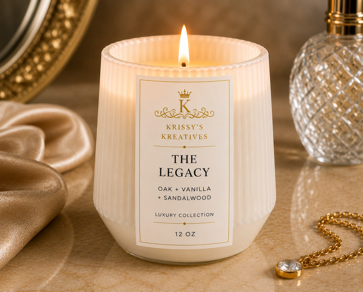 THE LEGACY 12 oz Soy Wax Candle- Lux Collection
