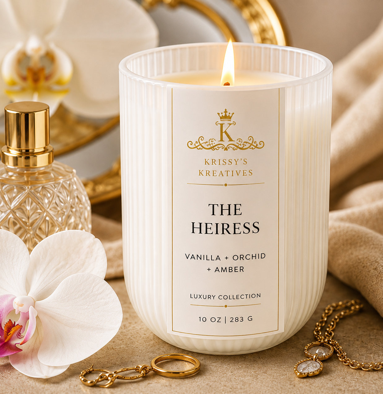THE HEIRESS 10 oz Soy Wax Candle- Lux Collection