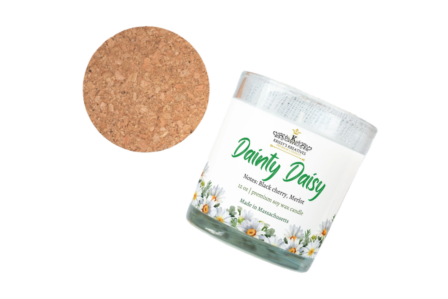 Dainty Daisy Premium Soy Wax Scented Candle