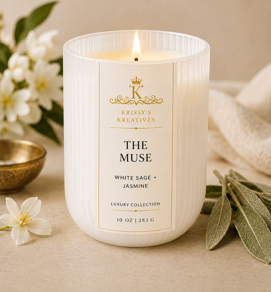 THE MUSE 10 oz Soy Wax Candle- Lux Collection
