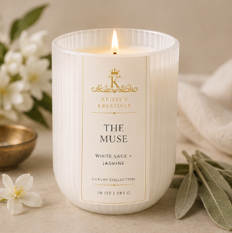 THE MUSE 10 oz Soy Wax Candle- Lux Collection