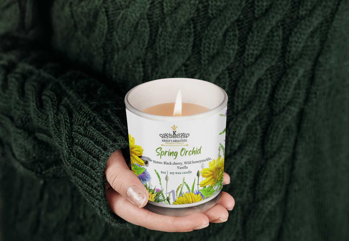 Spring Orchid Scented Candle