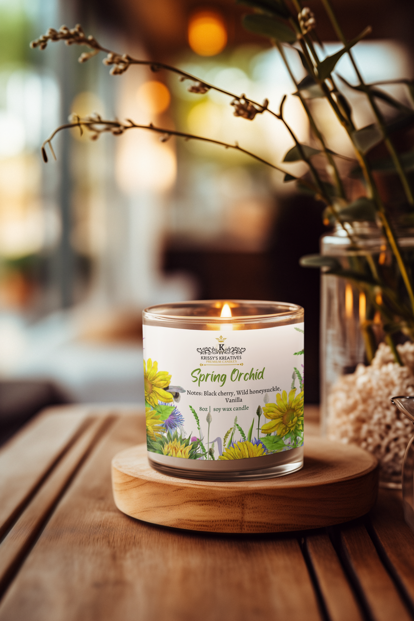 Spring Orchid Scented Candle